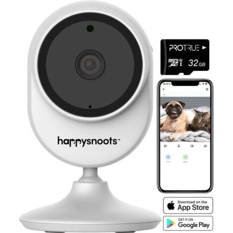 WESTFALIA [JAMAIS UTILISE] Merkloos Caméra pour animaux 1080p avec application - Caméra pour chiens - Caméra pour animaux - Caméra Wifi d'intérieur - pour chiens / chats / animaux