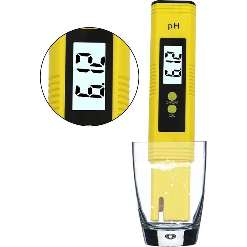 Jamais utilise] Merkloos ph Meter digital - Testeur d'eau professionnel - Convient pour piscine / aquarium / entretien du sol - ph Strips - Incl.