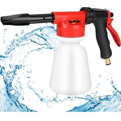 [JAMAIS UTILISÉ] Mousse Gun, 1L Pulvérisateur à Mousse, Pistolet de Pulvérisation Réglable pour Distributeur de Savon Connecté au Tuyau D'arrosage Universel, pour la Tuyau Arrosage, le Lavage de la Vo