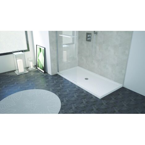 Ondee – Receveur de douche à poser 70x160cm – Acrylique renforcé – Antidérapant – Évacuation Ø90mm – Installation facile