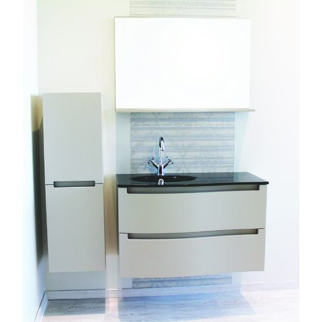 [JAMAIS UTILISE] ONDEE ZEN - Colonne suspendue ITALO TAUPE L30 x P35 x H110cm