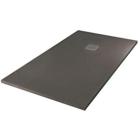 [JAMAIS UTILISE] ONDEE ZEN - Receveur NOLA - Découpable - 90x160cm - Résine - Gris anthracite - Extra-plat