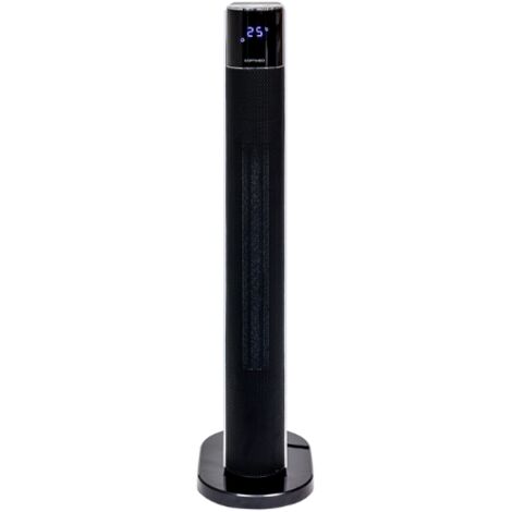 OPTIMEO OCE-C05-2200 Radiateur soufflant design 2200W noir et blanc - fonction ventilation - Oscillation large - Faible niveau sonore - Digital & télécommande