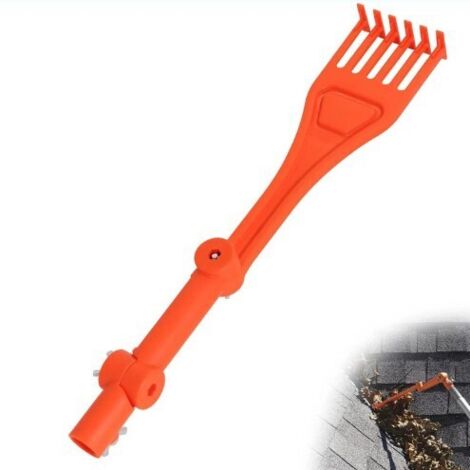 [JAMAIS UTILISÉ] Outils de nettoyage de gouttières, râteau à poignée rotative, nettoyage de gouttières, nettoyeur de gouttières à poignée réglable, outil de nettoyage de gouttières à longue portée