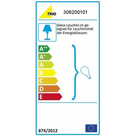 [JAMAIS UTILISE] OUTLET Trio Lighting Lampe à suspension Vintage Kannan E27, blanche