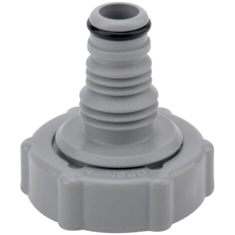 [JAMAIS UTILISÉ] P6H1419 Vanne de Vidange,Adaptateur de Drainage pour Tuyau de Piscine, Adaptateur de Tuyau de Vidange, Connecteur de Valve de Vidange (gris Ø 32 mm)