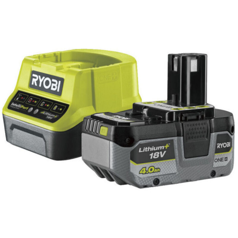 Pack Batterie 4,0Ah Ryobi 18V One+ Lithiumplus Et Chargeur Rapide 2.0Ah Rc18120-140X