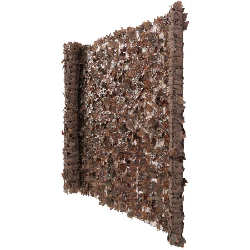 Jamais utilisé] Pare-vue de balcon N77, pare-vue pare-vent, 500x150cm érable brun