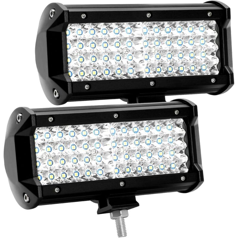 Jamais utilisé] Phare de Travail led 12V 300W 7 pouces 144W Projecteur led Voiture 12v Etanche IP67 Spot Flood Feux Antibrouillard led 27,000lm Feux