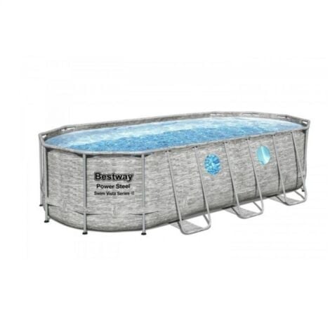 [JAMAIS UTILISÉ] Piscine tubulaire Power Steel Swimvista - 5,49 x 2,74 x 1,22m - Bestway