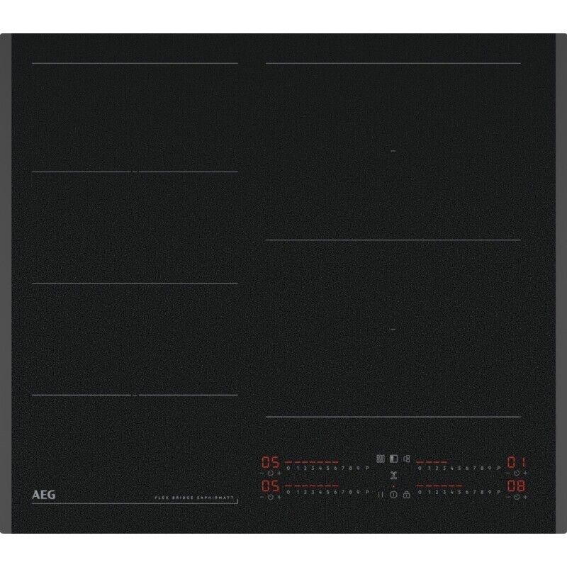 [Jamais Utilise] Plaque De Cuisson À Induction 59Cm Aeg Saphir Matt Série 6000 4 Zones Flexibridge Noir - Ti64Ig00Fz