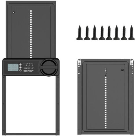 [JAMAIS UTILISÉ] Porte automatique de poulailler avec minuterie nuit/matin programmable via application, porte automatique de poulailler en alliage d'aluminium Écran LCD étanche Porte de poulailler al