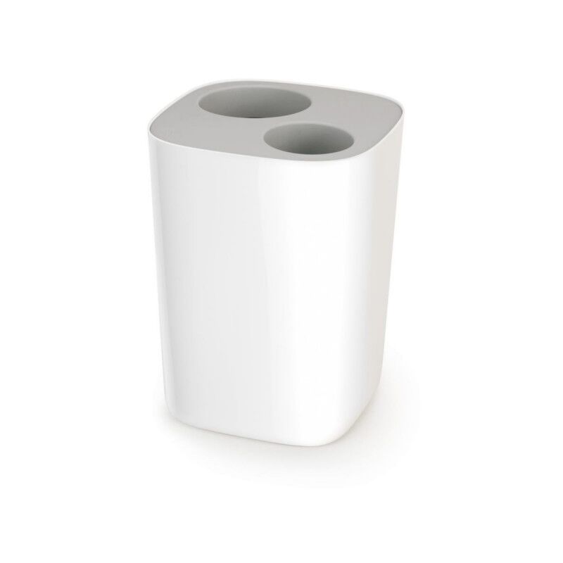 Jamais utilise] Poubelle de Tri 8L Joseph Joseph Split Pour Salle de Bain H28xP21xL21cm Blanc/Gris - 70514
