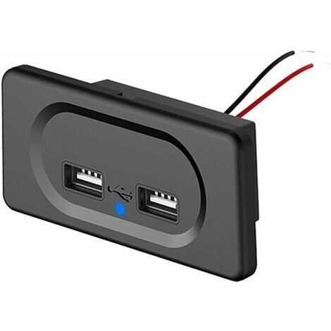 [JAMAIS UTILISÉ] Prise Double Chargeur USB, 12V-24V 3.1A Panneau de Commande du Chargeur de Voiture Prise de Charge Etanche pour Voiture Camion Moto Marine Camping-car SUV