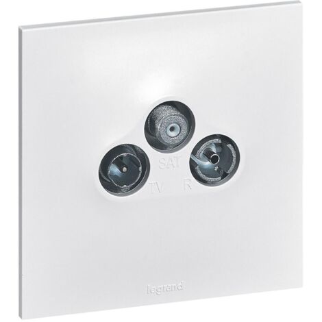 [JAMAIS UTILISÉ] Prise TV/SAT complet - Neptune - Blanc - Legrand
