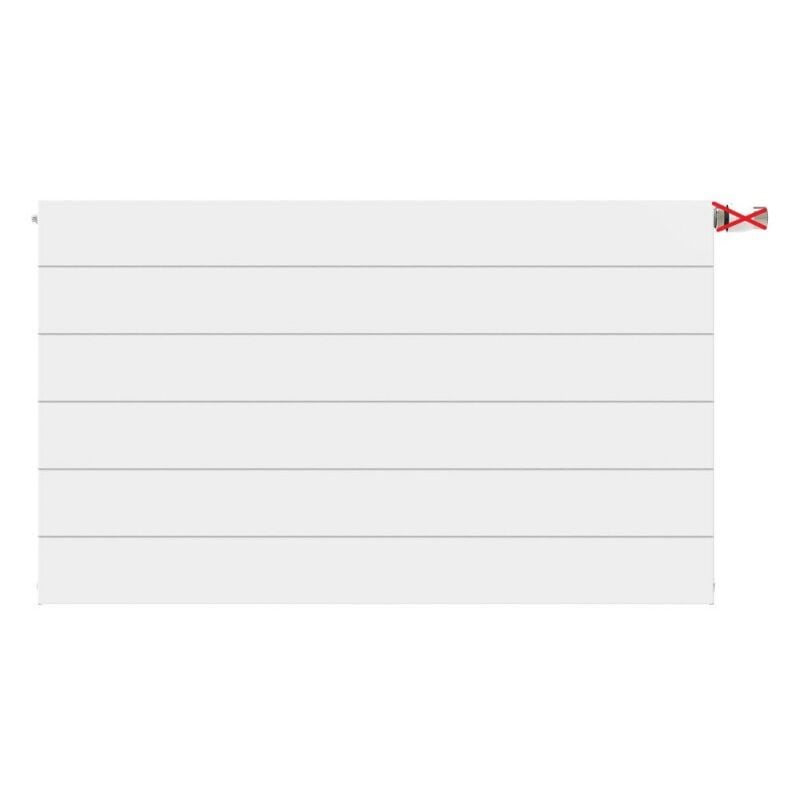 Jamais utilise] Radiateur Acier eau Chaude 1249W Henrad Everest Line 8 T22 H500xL900mm Blanc - 0654052209