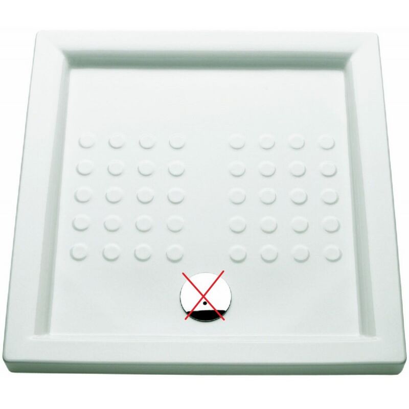 Receveur de Douche 90x90cm Roca Zoom Polo en Céramique Blanc - WMT1CA16Z000001