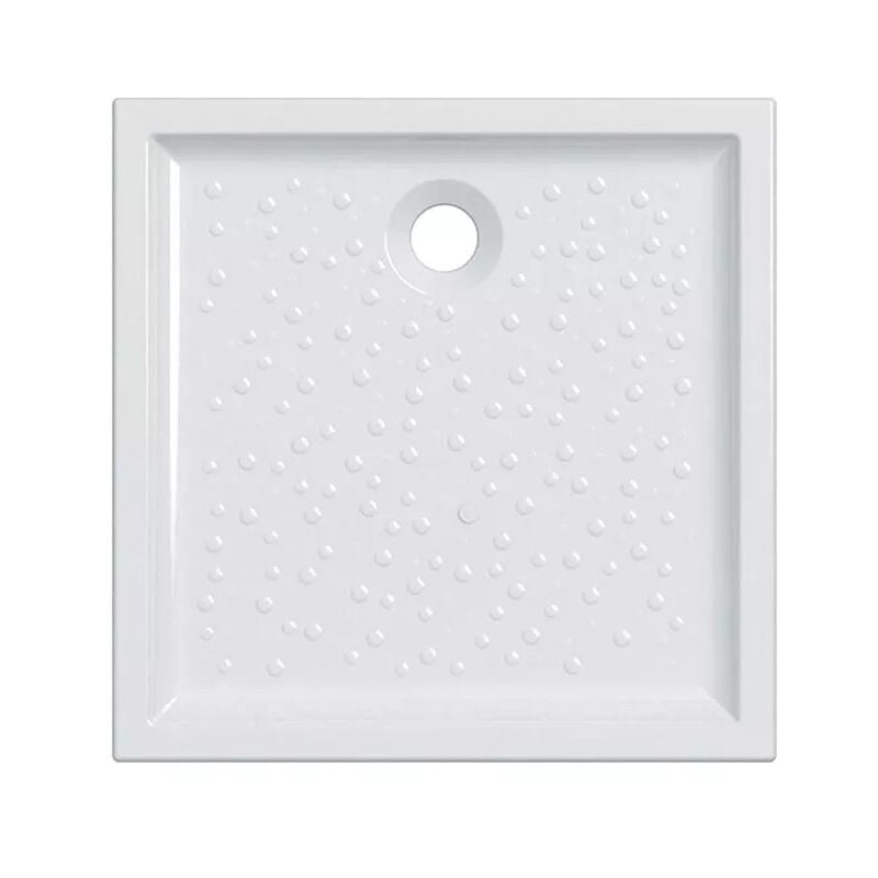 Jamais utilise] Receveur de Douche Geberit allia Bastia à Encastrer en Grès 90x90cm Blanc Brillant - 734300000001