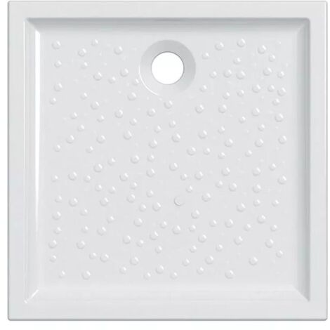[JAMAIS UTILISE] Receveur de Douche GEBERIT ALLIA Bastia à Encastrer en Grès 90x90cm Blanc Brillant - 734300000001