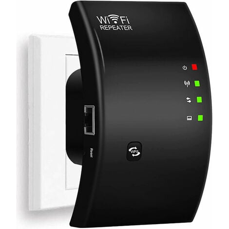 FDC [JAMAIS UTILISÉ] Répéteur WiFi, Amplificateur WiFi Puissant, WiFi Extender N300, WiFi Signal Booster, 1 Port Ethernet, Couvre jusqu'à 200㎡, Facile à Installer, Compatible avec Toutes Les Box Internet