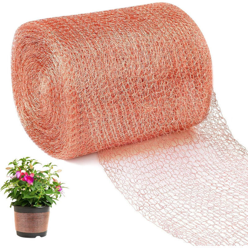[JAMAIS UTILISÉ] Ruban de cuivre anti escargots et limaces, 12,7cm x 6m, double grillage pour protection des parterres surélevés au jardin. Piège