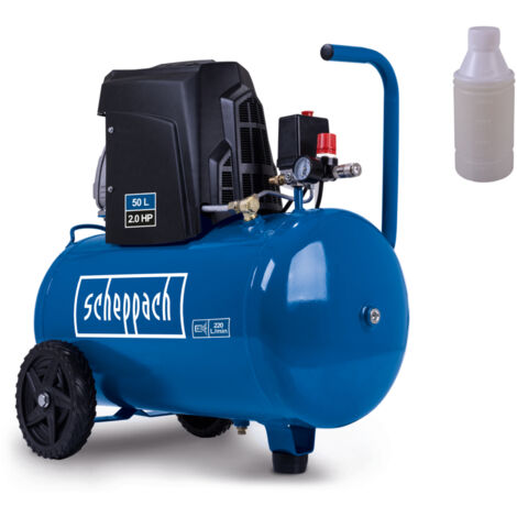 [JAMAIS UTILISÉ] Scheppach Compresseur d'air HC65 - 1500W - cuve 50L - capacité d'aspiration d'air 220 L/min - 10 bar