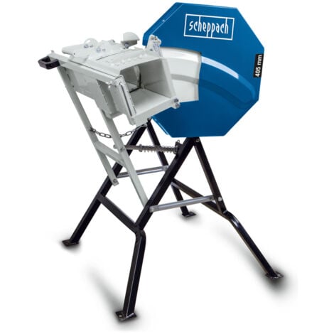 [JAMAIS UTILISÉ] Scheppach Scie à bûches HS410 – 2200 W – 230 V – Lame de 405 mm – Longueur du bois 300-1000 mm – Diamètre de coupe 140 mm – Scie circulaire à bascule – Clapet de protection breveté