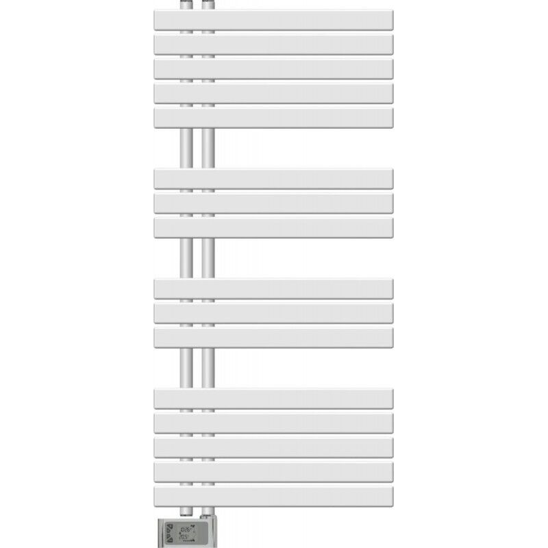 [JAMAIS UTILISE] Sèche-Serviettes Électrique 500W ALTERNA Concerto Asymétrique L550XH1176 mm Blanc - 4476353