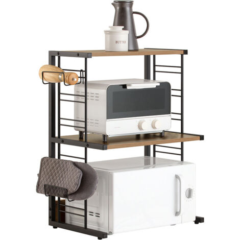 [JAMAIS UTILISE] SoBuy SoBuy Armoire à micro-ondes - 2 couches - 60 x 36 x 72 cm - Capacité de charge de 40 kg