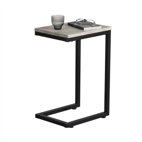 [JAMAIS UTILISE] SoBuy SoBuy FBT44-HG Table d'appoint - Support métal - 30x60x40 cm -Gris