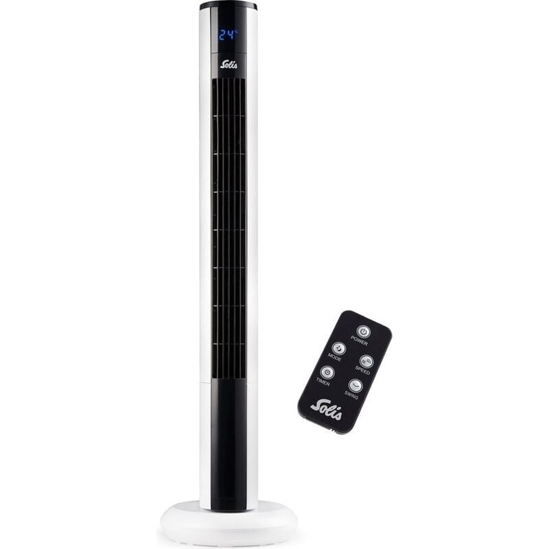 Jamais utilise] Solis Solis Easy Breezy 757 - Ventilateur de tour - Ventilateur vertical télécommandé - Fonction minuterie - 44.8 dB - 91 cm de haut