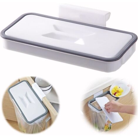 [JAMAIS UTILISÉ] Support pour sac poubelle avec clip de fixation pour tiroir/porte/meuble, idéal pour camping-car, voyages, maison, cuisine, tri sélectif Product Name