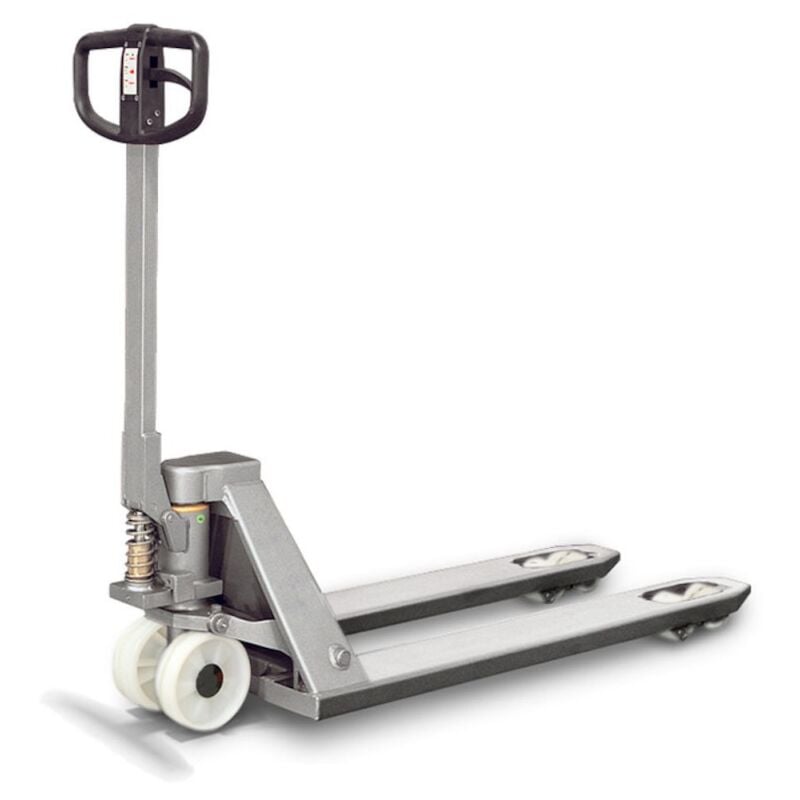 Jamais utilise] Transpalette Manuel Inox Toyota Charge 2000kg Longueur de Fourches 1150mm Qualité Alimentaire - LHM200ST