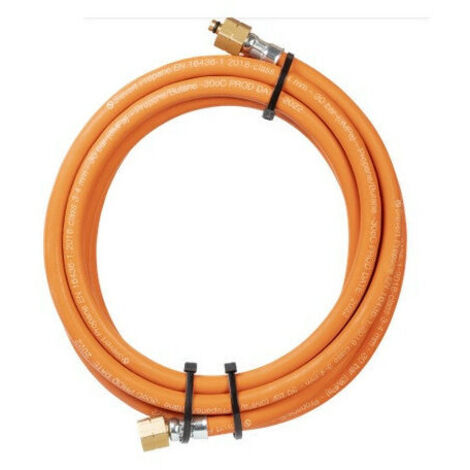 [JAMAIS UTILISÉ] Tubo flessibile Proprane 4 m, diam. 4mm 2 RAC 3/8G fisso-rotante +1 PIV3/8G - SIEVERT - SI780021