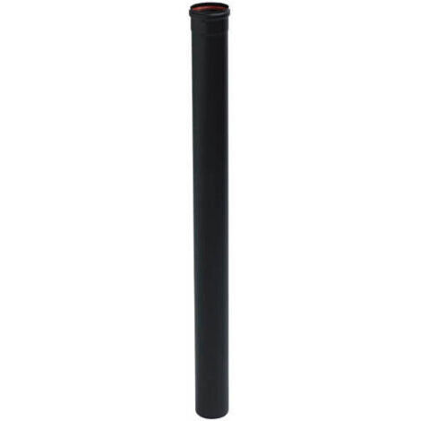 [JAMAIS UTILISÉ] Tuyau 100cm noir mat avec joint fibre D80 - TEN - 344019