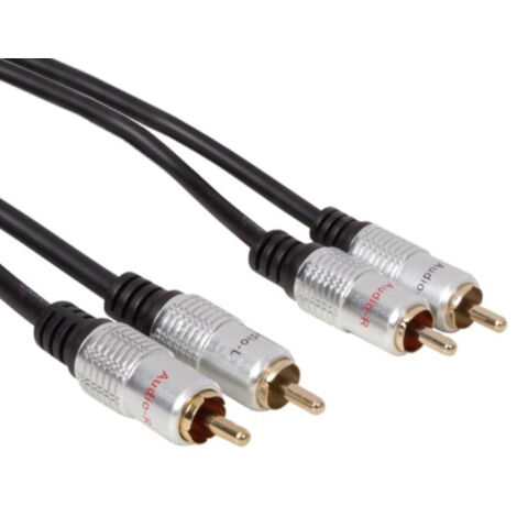 [JAMAIS UTILISE] Velleman Audiokabel Rca 5 Meter Koper Zwart