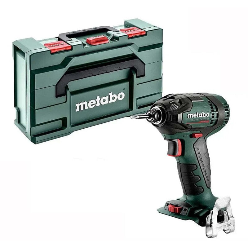 [Jamais Utilise] Visseuse À Chocs Metabo 18V 200Nm + Coffret Metabox SSD 18 Ltx 200 Bl (Sans Batterie)