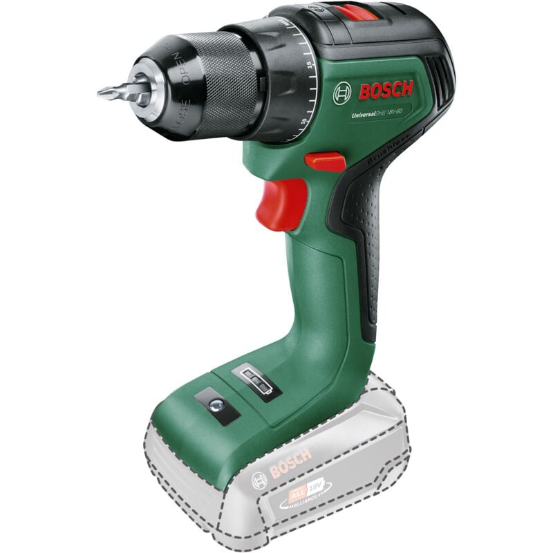 [Jamais Utilise] Visseuse Sans Fil Bosch Universaldrill 18V-60 (Sans Batterie, Système 18 Volts)