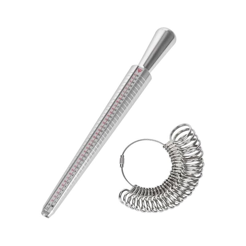 [JAMAIS UTILISÉ] XVX Baguier Calibreur de 41 à 76 Mesure de Taille de Doigt Jauge Anneaux Outil de Bague avec 3 Echelles de Mesure (eu, us, uk)