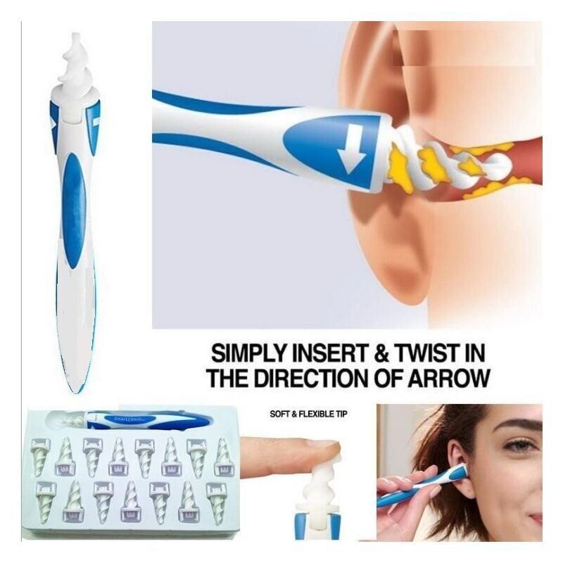 [JAMAIS UTILISÉ] XVX Tvidler Nettoyant Oreille,Cire d'oreille remover - Spiral Ear Cleaner - Outil pour enlever la cire d'oreille.,dolaso