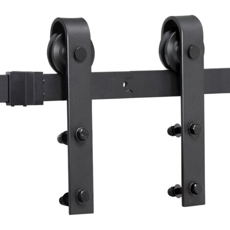 [JAMAIS UTILISÉ] Yaheetech 8ft/244 cm Kit de Rail de Porte Coulissante Système de Porte suspendue pour garage cuisine chambre
