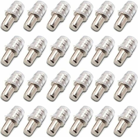 [JAMAIS UTILISÉ]100 pièces Taquets D'étagère Support D'étagère Taquets à Enfoncer Taquet Support Tablette à Enfoncer 5 mm avec Manchon en Caoutchouc pour Étagère en Bois