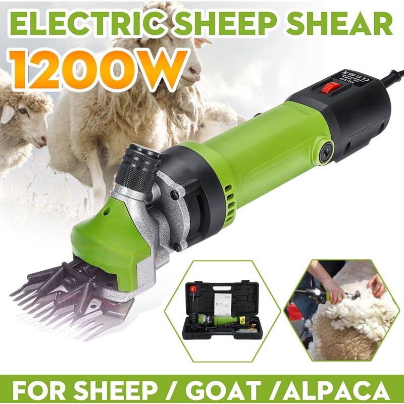 Dpzo - jamais UTILISÉ]1200W 2400 tr/min 6 vitesses tondeuse à cisaillement électrique fournitures tondeuse cisaillement moutons chèvres alpaga