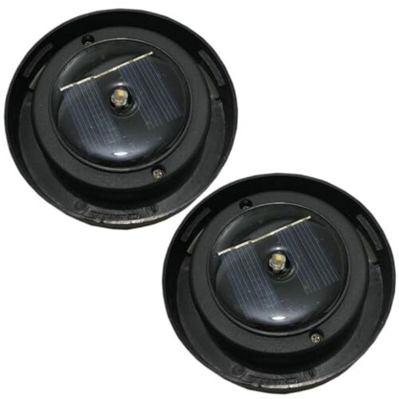 [JAMAIS UTILISÉ]2 Pack de remplacement de lumière solaire, 3.2 Pièces de lumière solaire de remplacement étanche, Remplacement à LED blanc chaud