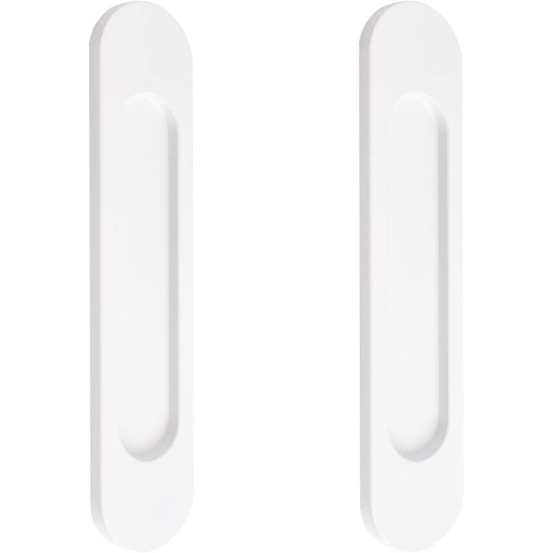 Largeight - jamais UTILISÉ]2 Pcs 7' Oval Self Adhesive Aluminium Alloy Sliding Door Handle Pull Handle Warm White