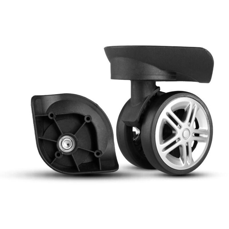 [NUNCA USADO] 2 ruedas con doble cojinete de rodillos están diseñadas para brindar una solución de reparación conveniente para carros y maletas.