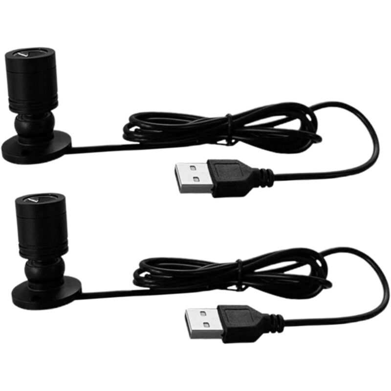 [JAMAIS UTILISÉ]2Pièces Projecteur LED USB sur Pied pour Vitrine à Spot Portable，2Pièces Projecteur LED USB sur Pied pour Vitrine à Spot Portable