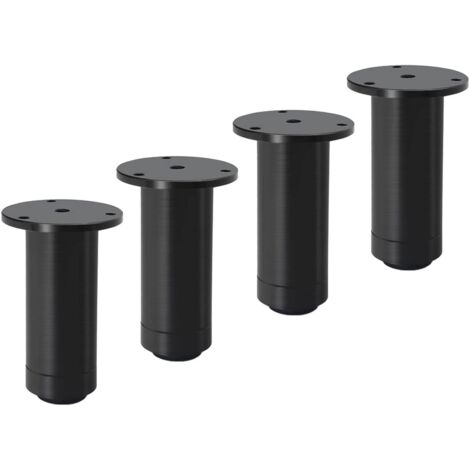 [JAMAIS UTILISÉ]4 Pièces 80mm Pieds de Meubles Réglables, Pieds D'armoire, Jambes de Canapé, Pieds de Support pour Meubles, Armoires, Étagères de Support pour Armoires de Rangement (Hauteur Réglable 0