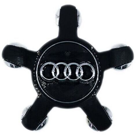 [JAMAIS UTILISÉ]4 Pièces Auto Cache Moyeux Capuchons De Centre pour Audi A3 A4L A5 A6L A8L Q3 Q5, Centre de Jante Capuchons Cache de Roue Centrale Accessoires de Voiture,135mm,noir