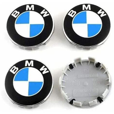 [JAMAIS UTILISÉ]4 pièces Cache Moyeux Compatible with BMW 68mm Centre Roue ABS Accessoires de Voiture,Bleu